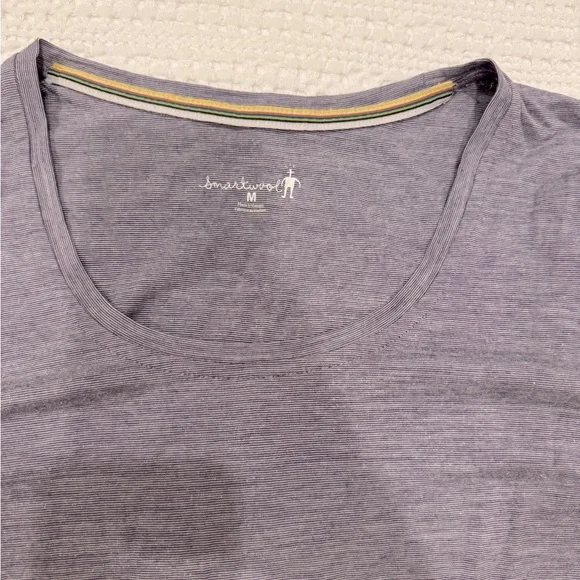 Smartwool thermal layer stripe purple M women’s - Picture 2 of 5